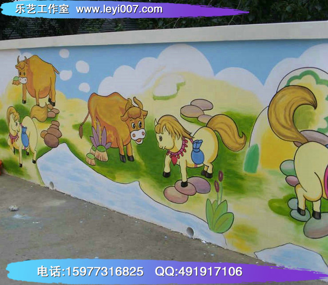 幼儿园围墙彩绘9 幼儿园围墙彩绘9